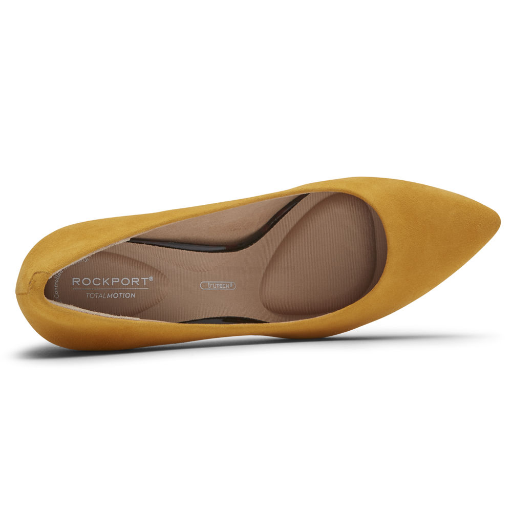 Rockport Singapore Womens Heels - Total Motion Sheehan Yellow - BD7835496